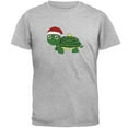 thumbnail image 1 of Old Glory Mens Christmas Turtle Lights Santa Hat Short Sleeve T Shirt, 1 of 5