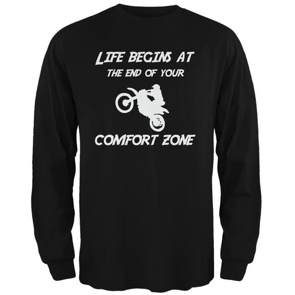 Old Glory Mens Comfort Zone Dirt Bike Long Sleeve Graphic T Shirt