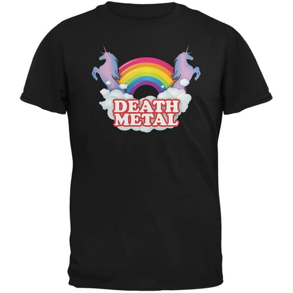 Old Glory Mens Death Metal Rainbow Short Sleeve Graphic T Shirt
