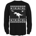 thumbnail image 1 of Old Glory Mens Dinosaurs Ugly XMAS Sweater Long Sleeve T Shirt, 1 of 6