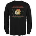 thumbnail image 1 of Old Glory Mens Doge Ugly Christmas Sweater Long Sleeve T Shirt, 1 of 5