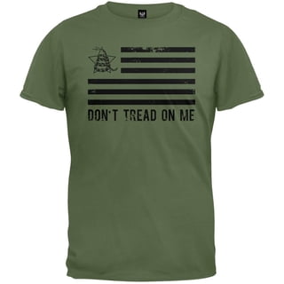 Old Glory Mens Don't Tread On Me Distressed Flag Short Sleeve Graphic T Shirt