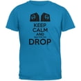 thumbnail image 1 of Old Glory Mens EDM Keep Calm And Wait For The Drop Short Sleeve Graphic T Shirt, 1 of 6