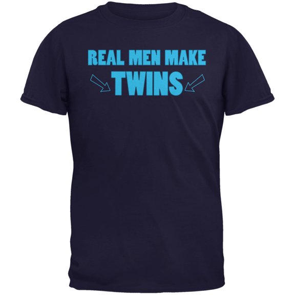 Old Glory Mens Father's Day Real Men Make Twins Short Sleeve Graphic T Shirt