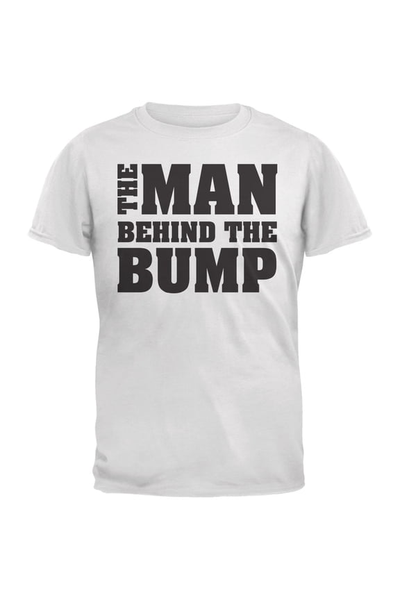 Mens Father's Day The Man Behind the Bump Short Sleeve Graphic T Shirt