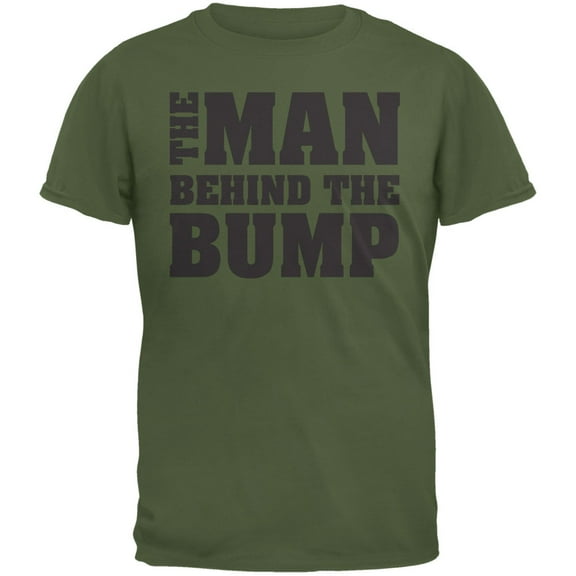 Old Glory Mens Father's Day The Man Behind the Bump Short Sleeve Graphic T Shirt