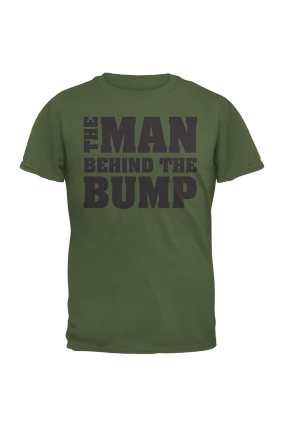 Mens Father's Day The Man Behind the Bump Short Sleeve Graphic T Shirt