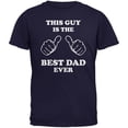 thumbnail image 1 of Old Glory Mens Father's Day This Guy Best Dad Ever Short Sleeve Graphic T Shirt, 1 of 6