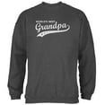 thumbnail image 1 of Old Glory Mens Father's Day World's Best Grandpa Long Sleeve Graphic Sweatshirt, 1 of 6