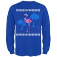 thumbnail image 1 of Old Glory Mens Flamingo Winter Ugly Christmas Sweater Long Sleeve T Shirt, 1 of 6