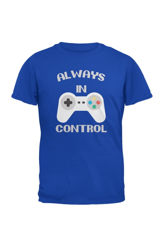 Mens Gamer Always in Control Short Sleeve Graphic T Shirt