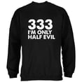 thumbnail image 1 of Old Glory Mens Halloween 333 Half Evil Long Sleeve Sweatshirt, 1 of 5