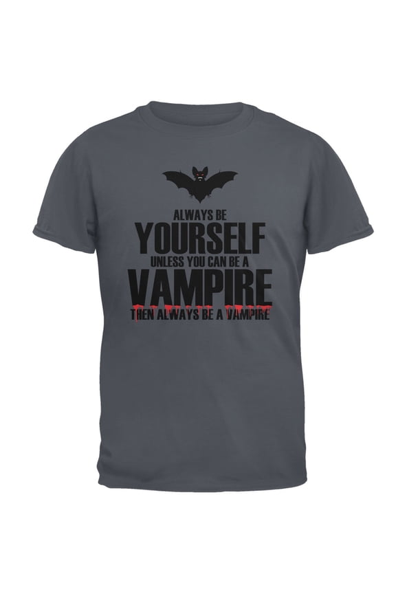 Mens Halloween Always Be Yourself Vampire Short Sleeve T Shirt