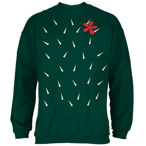 Old Glory Mens Halloween Cactus Costume Long Sleeve Sweatshirt