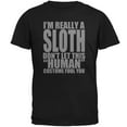 thumbnail image 1 of Old Glory Mens Halloween Human Sloth Costume Short Sleeve Graphic T Shirt, 1 of 6