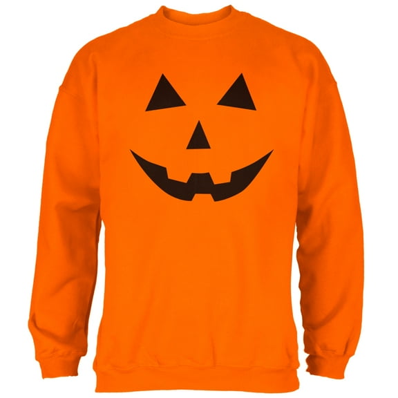 Old Glory Mens Halloween Jack-O-Lantern Costume Classic Face Long Sleeve Graphic Sweatshirt