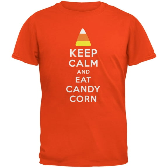 Old Glory Mens Halloween Keep Calm Candy Corn Short Sleeve Graphic T Shirt