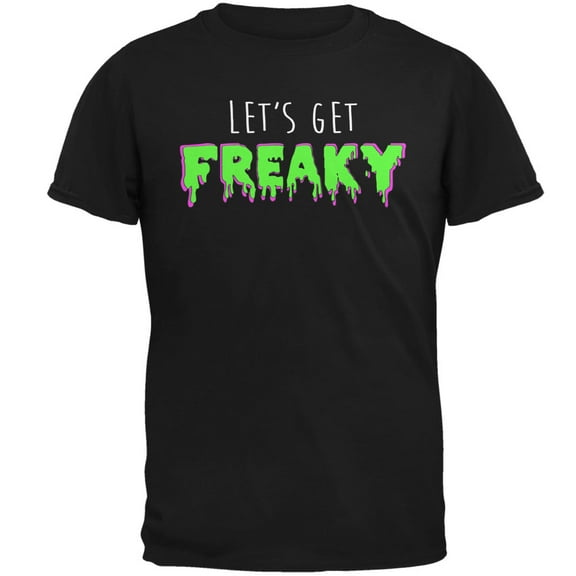 Old Glory Mens Halloween Lets Get Freaky Slime Short Sleeve Graphic T Shirt