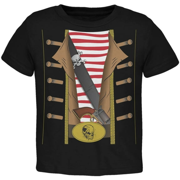 Old Glory Mens Halloween Pirate Costume Short Sleeve Graphic T Shirt