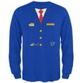 thumbnail image 1 of Old Glory Mens Halloween Train Conductor Costume Long Sleeve Graphic T Shirt, 1 of 6