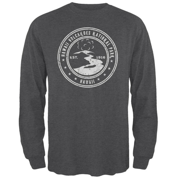 Old Glory Mens Hawaii Volcanoes National Park Long Sleeve Graphic T Shirt