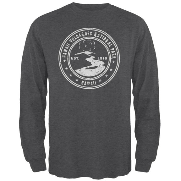 Old Glory Mens Hawaii Volcanoes National Park Long Sleeve Graphic T Shirt