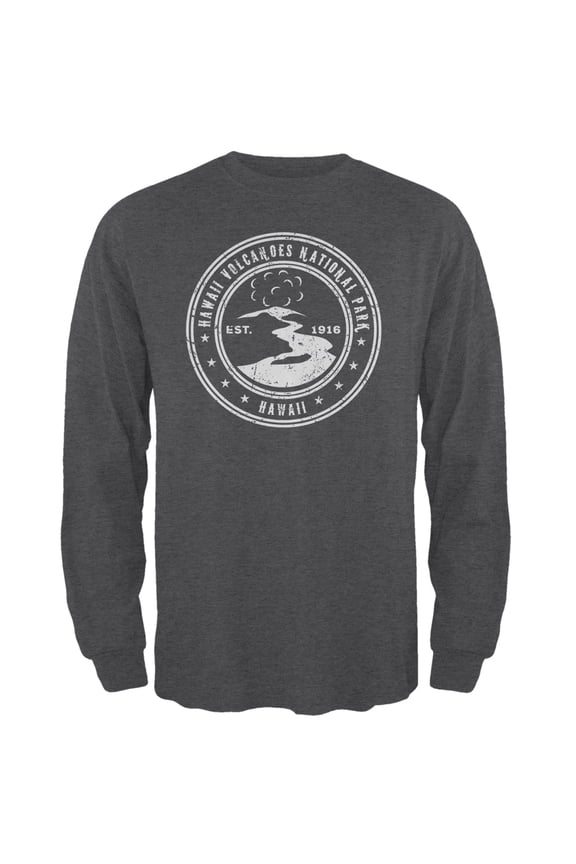 Mens Hawaii Volcanoes National Park Long Sleeve Graphic T Shirt