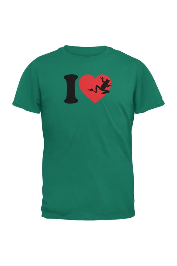 Mens I Heart Love Tree Frog Frogs Short Sleeve Graphic T Shirt