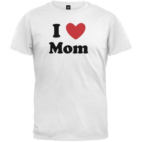 Old Glory Mens I Heart Mom Short Sleeve Graphic T Shirt