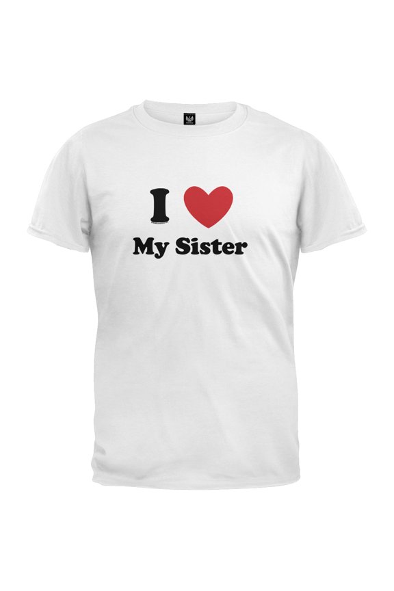 Mens I Heart My Sister Short Sleeve Graphic T Shirt