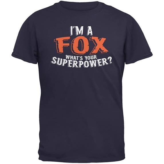 Old Glory Mens I'm A Fox What's Your Superpower Short Sleeve Graphic T Shirt