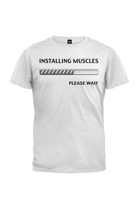 Mens Installing Muscles Short Sleeve Graphic T Shirt