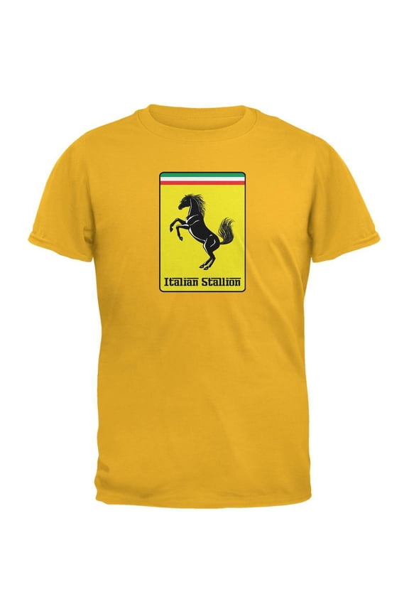 Mens Italian Stallion Short Sleeve Graphic T Shirt
