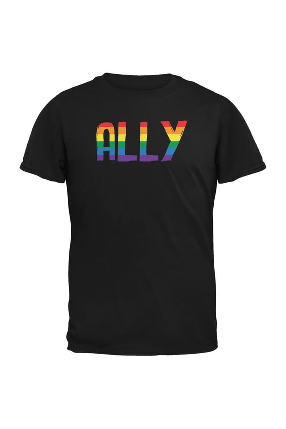 Mens LGBT Ally Pride Short Sleeve Graphic T Shirt