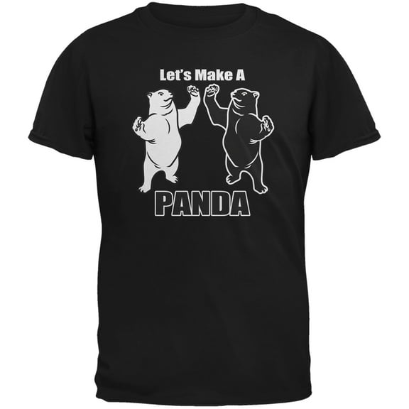 Old Glory Mens Let's Make a Panda Funny Short Sleeve Graphic T Shirt