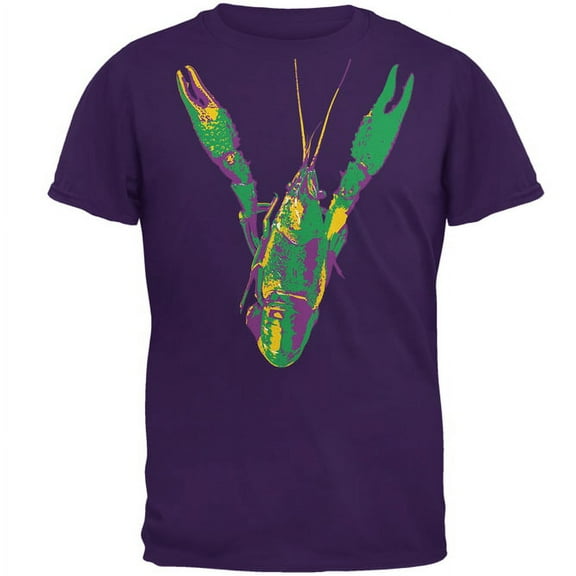 Old Glory Mens Mardi Gras Crawfish Short Sleeve Graphic T Shirt