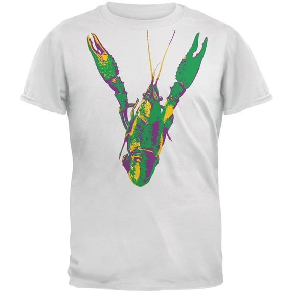 Old Glory Mens Mardi Gras Crawfish Short Sleeve Graphic T Shirt