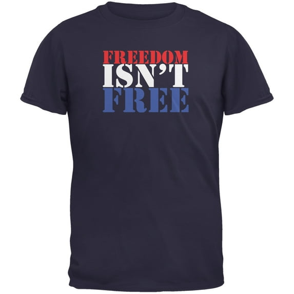 Old Glory Mens Memorial Day Freedom Isn't Free Short Sleeve Graphic T Shirt
