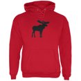 thumbnail image 1 of Old Glory Mens Moose Faux Stitched Long Sleeve Graphic Hoodie, 1 of 6