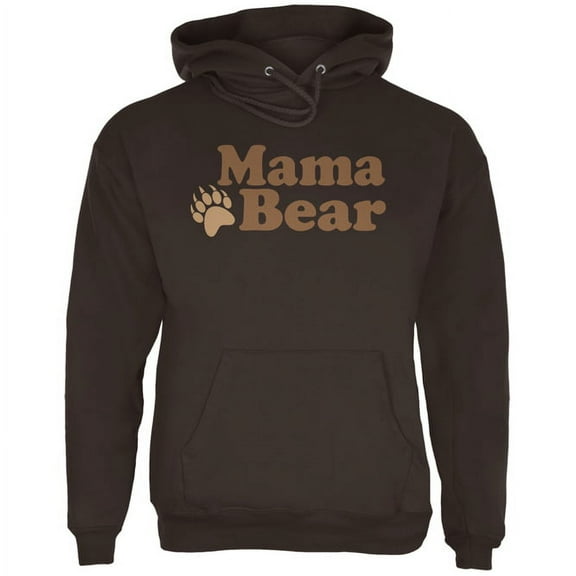 Old Glory Mens Mothers Day Mama Bear Long Sleeve Graphic Hoodie