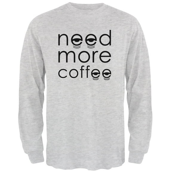 Old Glory Mens Need More Coffee Long Sleeve Graphic T Shirt