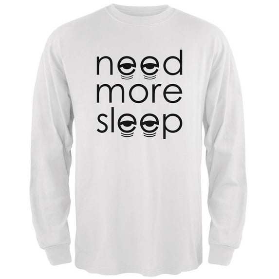 Old Glory Mens Need More Sleep Long Sleeve Graphic T Shirt