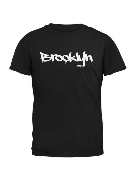 Mens New York City Brooklyn Graffiti Short Sleeve Graphic T Shirt