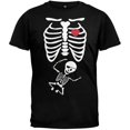 thumbnail image 1 of Old Glory Mens Pirate Baby Pregnant Skeleton Halloween Costume Short Sleeve T Shirt, 1 of 5