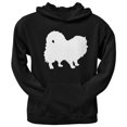 thumbnail image 1 of Old Glory Mens Pomeranian Silhouette Long Sleeve Graphic Hoodie, 1 of 6