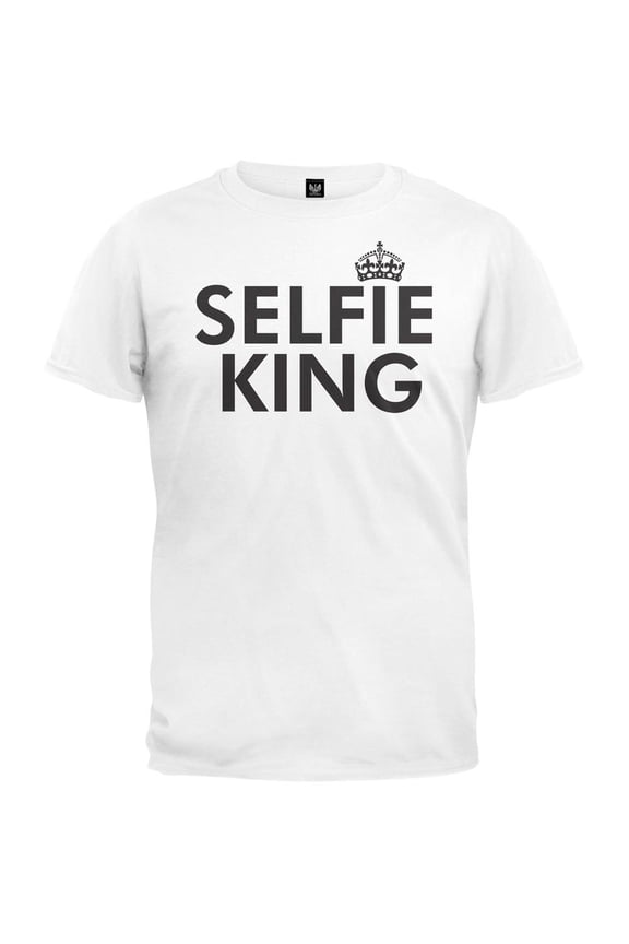 Mens SELFIE King Short Sleeve Graphic T Shirt