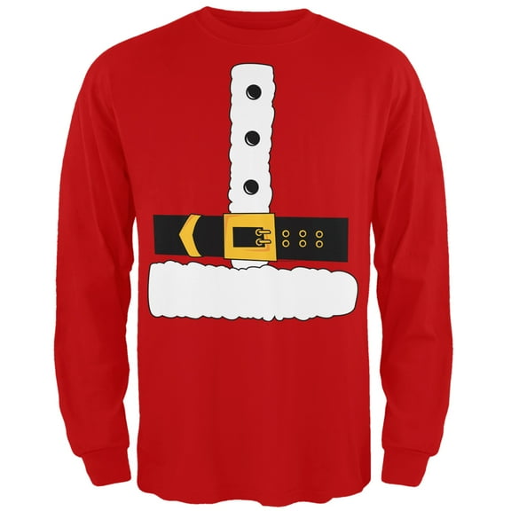 Old Glory Mens Santa Claus Costume Long Sleeve T Shirt