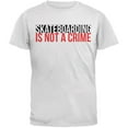 thumbnail image 1 of Old Glory Mens Skateboarding Is Not A Crime Short Sleeve Graphic T Shirt, 1 of 6