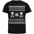thumbnail image 1 of Old Glory Mens Skull & Crossbones Ugly Christmas Sweater Short Sleeve T Shirt, 1 of 6