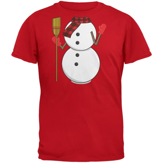 Old Glory Mens Snowman Body Costume Short Sleeve T Shirt